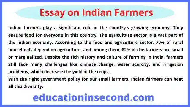 Essay on Indian Farmers