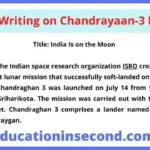Report Writing on Chandrayaan-3 Mission